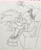 Size: 1671x2048 | Tagged: safe, artist:cjjp8, artist:jeffydust, miles "tails" prower, sonic the hedgehog, 2023, boots, christmas, christmas outfit, coat, duo, gay, holding each other, lidded eyes, line art, looking at each other, mistletoe, older, one fang, pencilwork, pillow, scarf, shipping, sitting, smile, sonic x tails, standing, traditional media