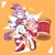Size: 2091x2086 | Tagged: safe, artist:beeames, amy rose, blaze the cat, cat, hedgehog, 2020, amy x blaze, amy's halterneck dress, blaze's tailcoat, cute, dress, female, females only, hammer, lesbian, looking at viewer, piko piko hammer, shipping, sparkles