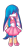 Size: 987x2048 | Tagged: safe, artist:jonahmagnus, kit the fennec, bow, cute, dress, fur markings, kitabetes, lidded eyes, looking at viewer, pink shoes, simple background, smile, socks, solo, standing, trans female, trans girl kit, transgender, transparent background