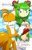 Size: 1169x1800 | Tagged: safe, artist:kojiro-brushard, cosmo the seedrian, miles "tails" prower, arm cannon, big breasts, busty cosmo, duo