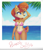 Size: 731x855 | Tagged: safe, artist:metalpandora, sally acorn, autograph, bikini, photo, solo