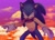 Size: 2048x1464 | Tagged: safe, artist:aconfusedaj, sonic the hedgehog, hedgehog, 2020, abstract background, afternoon, clouds, lineless, looking at viewer, male, modern sonic, pose, smile, solo, standing, sunset