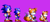 Size: 580x250 | Tagged: safe, artist:blitzerhog12, miles "tails" prower, sonic the hedgehog, 2022, classic sonic, classic sonic (universe), classic tails, duo, looking ahead, pixel art, purple background, remake, simple background, sonic chaos, sprite, standing