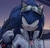 Size: 913x878 | Tagged: safe, artist:nivven, sonic the hedgehog, abstract background, au:fall into the void, clothes, goggles, goggles on head, jacket, looking offscreen, male, modern sonic, outdoors, smile, solo, sonic riders, standing, sunrise, yandere