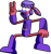 Size: 703x743 | Tagged: safe, artist:musher-30, davy sprocket, dr. robotnik's mean bean machine, 2020, devil horns (gesture), looking offscreen, male, robot, simple background, solo, transparent background