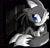 Size: 1440x1372 | Tagged: artist needed, source needed, safe, miles "tails" prower, abstract background, against wall, frown, greyscale, looking offscreen, sad, sitting, solo, upscaled