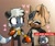 Size: 1168x970 | Tagged: safe, artist:guiltypandas, jewel the beetle, tangle the lemur, whisper the wolf, beetle, lemur, wolf, angry, blushing, bug, duo focus, female, females only, gradient background, heart, holding hands, implied shipping, implied tangewel, jealousy, lesbian, live reaction, looking at them, meme, meme redraw, redraw, shipping, smile, standing, tangle x whisper, trio, trio female