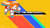 Size: 3766x2092 | Tagged: safe, artist:konkonna, miles "tails" prower, fox, sonic mania, 2016, abstract background, classic sonic (universe), classic tails, english text, flying, looking down, male, mouth open, signature, smile, solo, solo male, spinning tails, traced, wallpaper