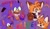 Size: 2048x1191 | Tagged: safe, artist:09emenems2, artist:emenens, miles "tails" prower, sonic the hedgehog, 31 days sonic, asexual pride, bisexual pride, blushing, brothers, claws, clenched teeth, double v sign, duo, duo male, english text, eyelashes, fingerless gloves, fluffy, heart, looking at viewer, male, males only, one fang, pawpads, pride, purple background, rainbow, scarf, simple background, smile, star (symbol), trans male, trans pride, transgender, wink