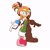Size: 1500x1500 | Tagged: safe, artist:peepo, tikal, echidna, alternate version, female, looking at viewer, mouth open, pointing, riders style, signature, simple background, smile, solo, solo female, sonic riders: tournament edition, standing, sunglasses, white background