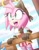 Size: 1609x2048 | Tagged: safe, artist:maibeibi02, amy rose, sonic prime, abstract background, black rose, clouds, daytime, female, looking offscreen, looking up, mouth open, open smile, outdoors, smile, solo, splash, standing, water