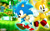 Size: 1920x1200 | Tagged: safe, artist:sonicthehedgehogbg, miles "tails" prower, sonic the hedgehog, fox, hedgehog, green hill zone, 2013, 3d, abstract background, classic sonic, classic sonic (universe), classic tails, duo, frown, glowing, logo, looking at viewer, looking offscreen, male, smile, sonic generations