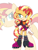 Size: 810x1080 | Tagged: safe, artist:kanayanga, barely sonic related, crossover, mobianified, solo, sunset shimmer, unicorn