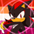 Size: 768x768 | Tagged: safe, artist:homophobic-sonic, shadow the hedgehog, hedgehog, 2022, edit, frown, icon, lesbian pride, looking at viewer, male, pride, pride flag background, solo, standing