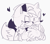 Size: 835x727 | Tagged: dead source, safe, artist:fulaidi999, miles "tails" prower, sonic the hedgehog, fox, hedgehog, arm around shoulders, bust, duo, eyes closed, gay, heart, holding each other, line art, male, males only, shipping, simple background, smile, sonic x tails, white background