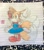 Size: 1790x2048 | Tagged: safe, artist:shinatosark, miles "tails" prower, fox, 2023, blushing, bow, dress, femboy, flower, hair bow, looking offscreen, male, smile, solo, thumbs up, traditional media, walking