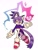 Size: 1500x2000 | Tagged: safe, artist:frostiios, blaze the cat, cat, 2023, bigender, bigender pride, heart, holding something, pride, simple background, smile, solo, solo bigender, white background