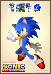 Size: 1920x2788 | Tagged: safe, artist:fainalotea, artist:flora-tea, sonic the hedgehog, redesign