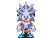 Size: 448x336 | Tagged: safe, artist:ralorche, espio the chameleon, silver the hedgehog, hedgehog, animated, chameleon, classic style, duo, gif, male, transparent background