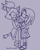 Size: 1280x1582 | Tagged: safe, artist:octopusdoesart, blaze the cat, tikal, cat, echidna, 2019, blazebetes, blushing, crack shipping, cute, duo, eyes closed, female, females only, femslash february, holding hands, lesbian, lidded eyes, looking at them, purple background, shipping, signature, simple background, smile, standing, tikalbetes, tikaze