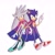 Size: 2000x2000 | Tagged: safe, artist:_bomb_chan_, silver the hedgehog, sonic the hedgehog, bi silver, bi sonic, bisexual, bisexual pride, cape, duo, gay, linking arms, looking at viewer, male, males only, pointing, pride, shipping, silver x sonic, simple background, smile, standing, white background