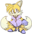 Size: 911x976 | Tagged: safe, artist:alittlebitfast, miles "tails" prower, fox, clothes, crossdressing, dress, eyelashes, femboy, heels, looking at viewer, male, signature, simple background, smile, solo, standing, white background