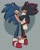 Size: 1305x1617 | Tagged: dead source, safe, artist:crynghost, shadow the hedgehog, sonic the hedgehog, hedgehog, abstract background, blushing, duo, frown, gay, heart, holding them, lidded eyes, looking at them, looking away, male, males only, shadow x sonic, shipping, signature, smile, standing, tsundere, wagging tail
