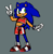 Size: 843x863 | Tagged: safe, artist:carnation-damnation, sonic the hedgehog, hedgehog, crop top, eyelashes, female, grey background, looking offscreen, shorts, simple background, sketch, smile, solo, standing, trans female, transgender, v sign