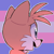 Size: 500x500 | Tagged: dead source, safe, artist:icon-oclasts, miles "tails" prower, fox, edit, icon, outline, pride flag background, solo, trans pride, transgender