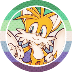 Size: 300x300 | Tagged: safe, artist:pr0ject-chaos, miles "tails" prower, fox, edit, gay, icon, mlm pride, simple background, solo, transparent background