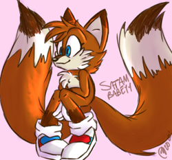 Size: 1280x1191 | Tagged: safe, artist:cosmic_fall, miles "tails" prower, brown fur, sonic satam