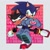 Size: 1080x1080 | Tagged: safe, artist:kittymaox, shadow the hedgehog, sonic the hedgehog, sonic prime s2, 2023, abstract background, carrying them, duo, english text, frown, gay, heart hands, mouth open, redraw, shadow x sonic, shipping, skating, treads