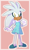 Size: 1170x1920 | Tagged: safe, artist:devotedsidekick, artist:sp-rings, silver the hedgehog, hedgehog, border, dress, genderfluid, looking at viewer, outline, pink background, simple background, smile, solo, standing