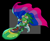 Size: 2048x1676 | Tagged: safe, artist:rosvosektori, jet the hawk, bird, abstract background, bi jet, bisexual, bisexual pride, extreme gear, hawk, holding something, looking ahead, male, pride, pride flag, smile, solo