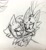 Size: 1166x1280 | Tagged: safe, artist:fleetways, amy rose, blaze the cat, cat, hedgehog, 2017, amy x blaze, amy's halterneck dress, blaze's tailcoat, clothes, cute, dress, eyes closed, female, females only, hugging, lesbian, shipping, sketch