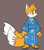 Size: 2504x2832 | Tagged: safe, artist:chipst3r, miles "tails" prower, fox, barefoot, brown background, claws, clothes, commission, flat colors, gloves off, kimono, looking at viewer, male, sandals, simple background, smile, smiling at viewer, solo, standing