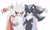Size: 1941x1180 | Tagged: safe, artist:oatmeals_, mephiles the dark, silver the hedgehog, hedgehog, blushing, catgender, catgender pride, duo, english text, eyelashes, gay, gay pride, holding something, male, mephilver, mlm pride, pride, pride flag, shipping, simple background, standing, trans pride, v sign, white background, xenogender, xenogender pride