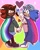 Size: 1486x1855 | Tagged: safe, artist:kyliebrightsun, shadow the hedgehog, sonic the hedgehog, abstract background, ace, aro ace pride, aromantic, bisexual, bisexual pride, cap, cape, clothes, duo, ear piercing, gay, genderfluid, genderfluid pride, heart, holding hands, jacket, looking back at viewer, mlm pride, outline, pride, rainbow, shadow x sonic, shipping, shirt, shorts, skirt, smile, sparkles, t4t, v sign