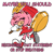 Size: 835x815 | Tagged: safe, artist:sirbasil, amy rose, hedgehog, annoyed, cross popping vein, dress, emanata, english text, eyes closed, hammer, holding something, piko piko hammer, simple background, smile, solo, this won't end well, walking, white background