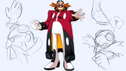 Size: 1920x1080 | Tagged: safe, artist:justin61894350, robotnik, redesign, solo