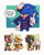 Size: 1638x2048 | Tagged: safe, artist:skyblitzhart, barry the quokka, miles "tails" prower, shadow the hedgehog, sonic the hedgehog, fox, hedgehog, the murder of sonic the hedgehog, abstract background, barrybetes, blushing, computer, cute, dialogue, english text, eyes closed, frown, group, lightbulb, male, pointing, quokka, sfx, shadowbetes, smile, sparkles, speech bubble, standing, tailabetes