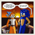 Size: 2048x2032 | Tagged: safe, artist:moontigerange1, miles "tails" prower, sails, sonic the hedgehog, sonic prime, abstract background, aged up, comic, dialogue, duo, gay, looking at each other, older, sails x sonic, shipping, sonic x tails, speech bubble, sunset