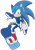 Size: 2386x3401 | Tagged: safe, artist:wait0chan, artist:waitochan, sonic the hedgehog, hedgehog, 2023, concept outfit, extreme gear, looking at viewer, male, pointing, riders style, simple background, smile, solo, sonic riders, sunglasses, transparent background