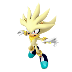 Size: 1024x1024 | Tagged: safe, artist:nibroc-rock, silver the hedgehog, 2017, 3d, alternate version, male, super form, super silver