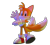 Size: 2373x2123 | Tagged: safe, artist:sonicxrex, miles "tails" prower, fox, 2022, 3d, looking at viewer, male, simple background, smile, smiling at viewer, solo, standing, transparent background, waving, waving at viewer