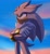 Size: 1080x1184 | Tagged: safe, artist:solar socks, silver the hedgehog, hedgehog, gloves, grey fur, looking offscreen, male, smile, solo, standing, yellow eyes