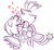 Size: 540x500 | Tagged: safe, artist:tobytots, amy rose, blaze the cat, cat, hedgehog, 2018, amy x blaze, amy's halterneck dress, blaze's tailcoat, blushing, clothes, cute, dress, eyes closed, female, females only, hearts, holding hands, lesbian, noses are touching, shipping