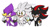 Size: 864x474 | Tagged: safe, artist:novacy05, espio the chameleon, shadow the hedgehog, silver the hedgehog, 2021, blushing, cute, espibetes, frown, gay, heart, holding hands, looking offscreen, male, males only, polyamory, pout, shadilvio, shadow x silver, shadowbetes, shipping, silvabetes, silvio, simple background, smile, standing, trio, trio male, watermark, white background