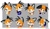 Size: 424x250 | Tagged: dead source, safe, artist:montyth, oc, oc:tony the fox, fox, angry, bad quality, black fur, blushing, border, bust, child, confused, embarrassed, expression sheet, eyes closed, floppy ears, grey background, happy, lidded eyes, male, oc only, orange eyes, sad, simple background, smile, solo, sweatdrop, thinking