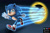 Size: 1104x724 | Tagged: safe, artist:jocelynminions, sonic the hedgehog, hedgehog, blue fur, gloves, green eyes, male, movie style, portal, shoes, socks